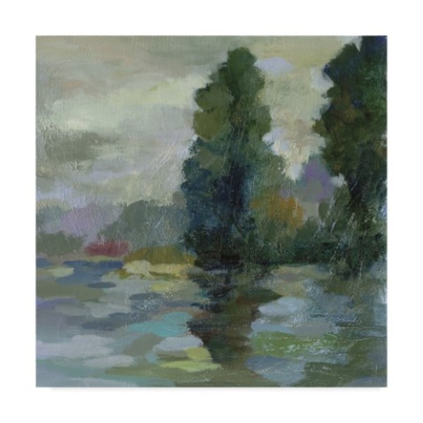 Trademark Fine Art Silvia Vassileva 'Sunrise At The Lake Ii' Canvas Art, 18x18 WAP06801-C1818GG